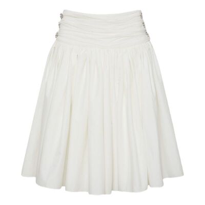 chicchick白色尼龙公主裙半身裙