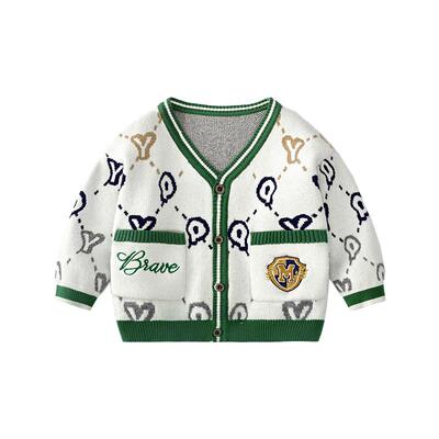 懿琪宝贝春秋童装学院风毛衣