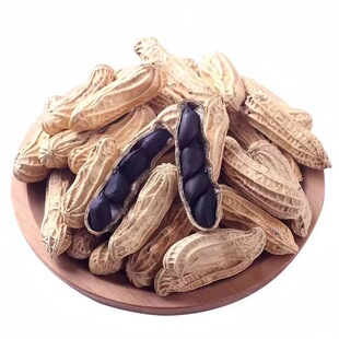 黑花生龙岩咸干湿烤水煮花生黑金刚福建闽西龙岩特产肾气不足