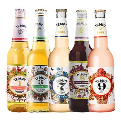 进口tempt接骨木诱惑7号果味啤酒