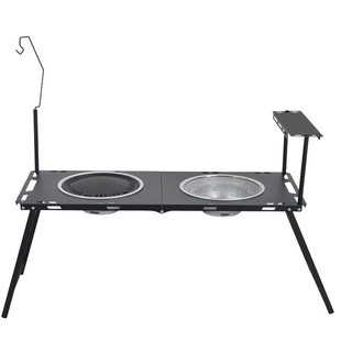 2026新款双炭围炉煮茶烤火炉套装烧烤炉子家用炭烤架冬日围聚桌子