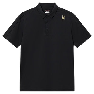 SPYDER蜘蛛春夏男子TRAINING运动商务立领短袖T恤POLO衫24ES433M