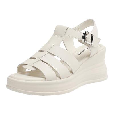 厚底坡跟罗马凉鞋6.5CM增高时尚