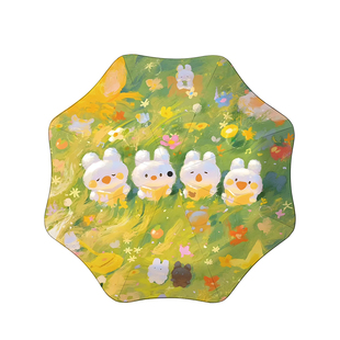 Cikatu西卡图儿童雨伞安全圆角防戳晴雨两用伞学生上学专用折叠伞