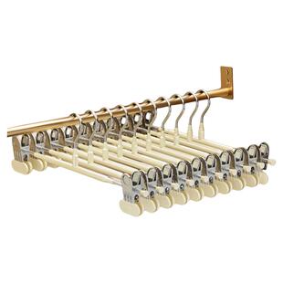 裤架裤夹子家用无痕夹力强劲加宽加厚裤子衣架jk制服裙架收纳夹子