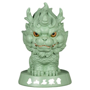 泰山石敢当室内小摆件家用化路冲补角小狮子挂件客厅靠山石旗舰店