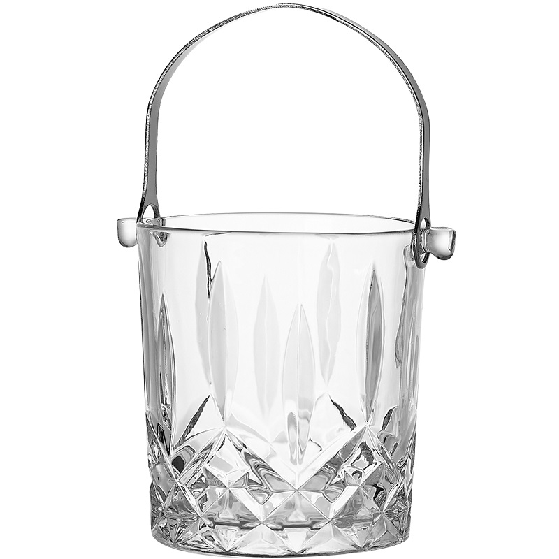 家用冰桶冰块桶小号冰镇制冰桶玻璃KTV酒吧红酒装冰块的桶加厚款