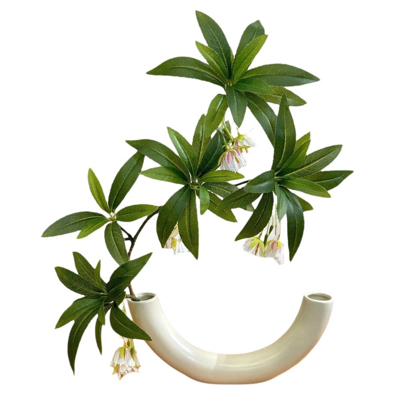 水石榕瓷花瓶仿真搭配仿真花