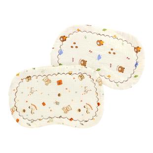 新生婴儿云片枕头0到6个月云片枕新秋冬纯棉a类吸汗巾透气隔汗巾