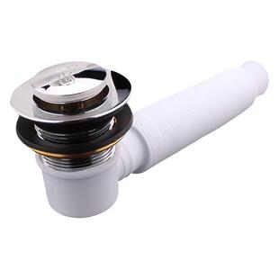 亚克力婴儿游泳池洗澡盆皮塞下水器 浴缸木桶弹跳排水器 全套软管