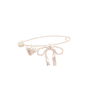 韩国漫画蝴蝶结少女胸针可爱甜美爱心开衫固定别针大衣胸花配饰