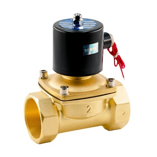 森亚常闭电磁阀水阀AC220V 气阀控制阀DC24V2分4分水管6分1寸全铜