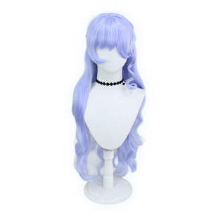 思域 崩坏星穹铁道 知更鸟cos假发 蓬松长款淡紫色卷发 仿真头皮