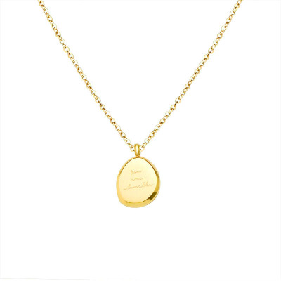 洗澡不摘美产14K包金小圆珠项链