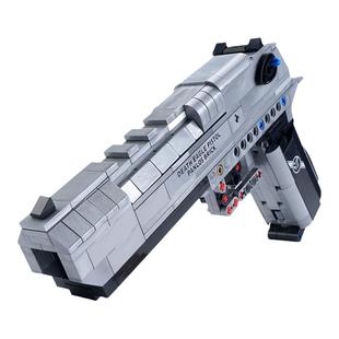 大型高难度精密积木枪益智拼装男孩可发射武器6一13儿童玩具礼物