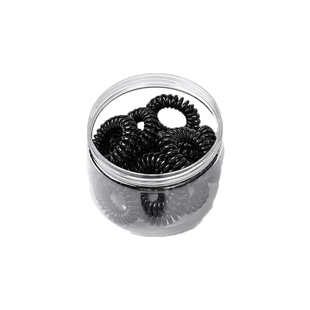 电话线发圈女加粗黑色头绳高弹力马尾扎头发的橡皮筋头圈发绳细款