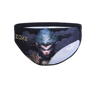 洲克三角儿童泳裤小男孩卡通熊猫专业游泳比赛训练速干游泳裤男童