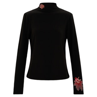 MNGATA G.宫小妍【半高领锦鲤衫】棉质新中式风秋冬上衣50917