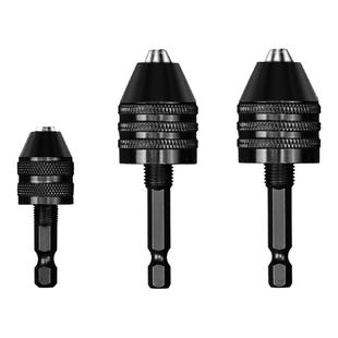 六角柄钻头电钻夹头三爪夹头 圆柄接杆麻花钻头转换 电磨机钻夹头