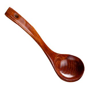 木勺汤勺家用大勺子长柄勺子木头盛汤喝汤粥勺稀饭勺大号木质小号