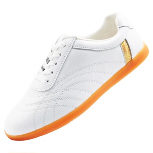 太极鞋女秋季2025新款真皮牛筋底男专业武术鞋八段锦太极拳练功鞋