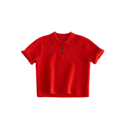 VERMO复古有型羊毛POLO衫