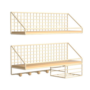 墙上置物架免打孔学生寝室床头上铺宿舍神器墙壁挂篮卧室收纳架子