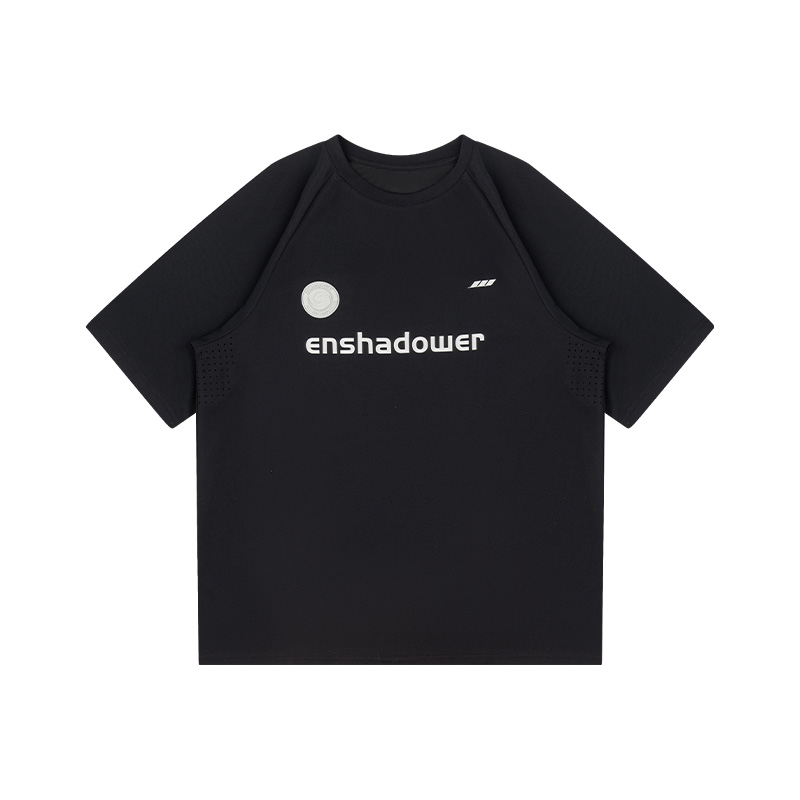 Enshadower隱蔽者coolmax速干衣運(yùn)動(dòng)T恤夏季透氣短袖寬松休閑上衣