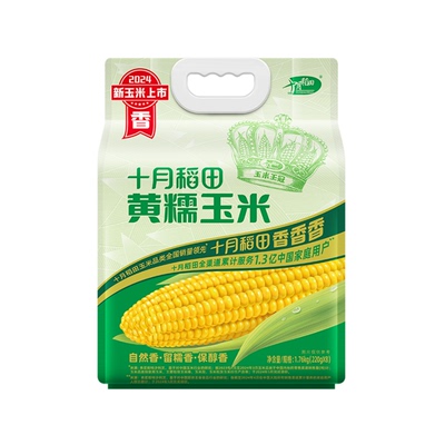 软糯美味！十月稻田黄糯玉米棒