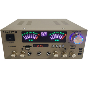 家庭ktv功放机无线蓝牙环绕立体声K歌功放机2025新款大功率功放