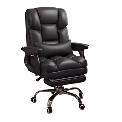 电脑椅老板椅椅子办公椅座椅舒适可躺靠背沙发久坐皮质家用电竞