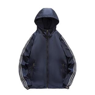 2025秋冬薄棉夹袄外套男运动休闲大码青年学生潮款二棉衣夹克棉服