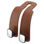 汽车挂钩车载座椅背升级隐藏双挂钩翻毛皮后排车内用包包储物挂钩