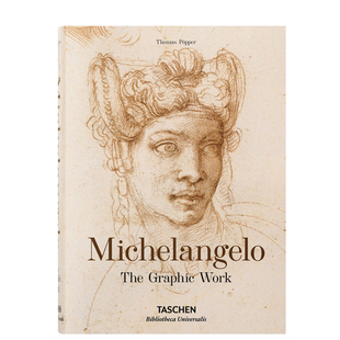 【现货】TASCHEN Michelangelo: Drawings[图书馆系列]文艺复兴三杰米开朗基罗画册绘画艺术书籍作品画画集进口原版图书
