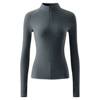 女士半拉链修身摇粒绒打底衫