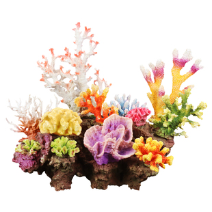 仿真珊瑚礁石造景假山贝壳假珊瑚鱼缸装饰水族箱摆件海水缸布景