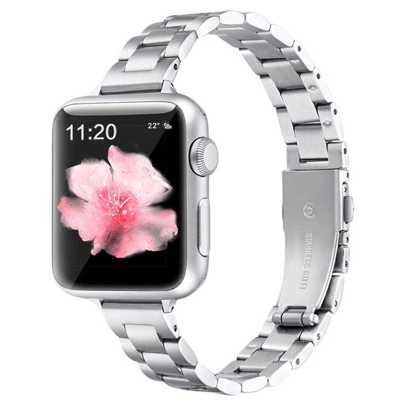 三株不锈钢小蛮腰适用iwatch表带