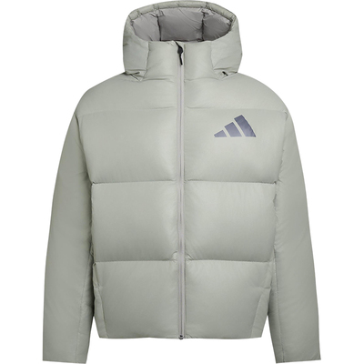 Adidas/阿迪达斯正品2025秋季款男士日常连帽耐穿羽绒服KH3981