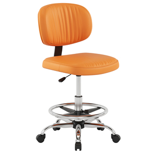轻奢皮质电脑椅子书桌椅实验室升降椅靠背美甲椅防静电椅滑轮凳子