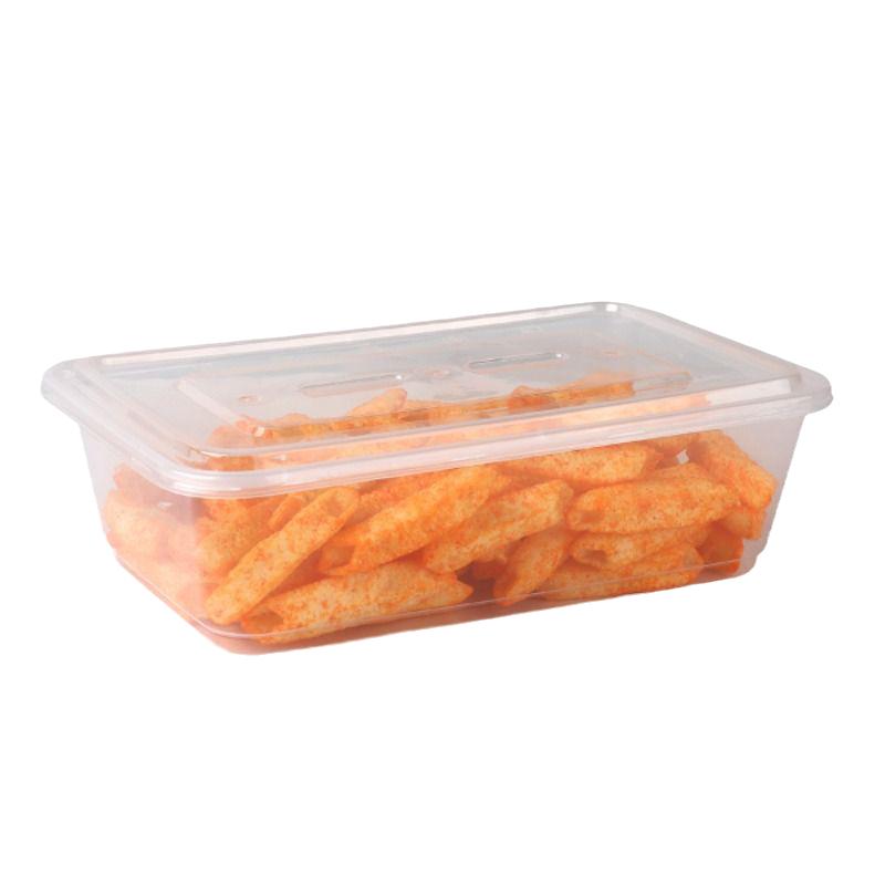 一次性饭盒餐盒加厚长方形圆形外卖食品级PP打包快餐带盖三格四格