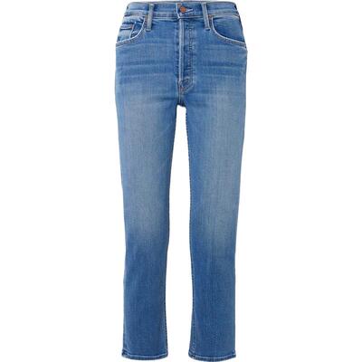 【折扣】MOTHER DENIM女士高腰直筒牛仔裤