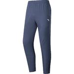 安踏加绒运动长裤男士冬季新款高弹梭织跑步直筒裤防泼水休闲裤子