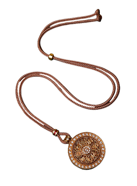 黄金葫芦项链绳八宝罗盘吊坠挂绳