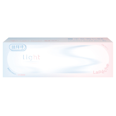【阿里健康自营】拉拜诗light38%日抛30片水润舒适透明隐形眼镜