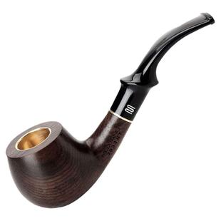 男士实木过滤烟斗烟丝老式纯铜烟锅旱烟斗烟袋锅锅子烟草专用配件