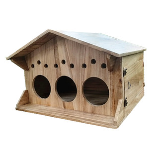 实木制室外防雨鸽子窝超大鸽巢鹦鹉繁殖孵化箱配对防腐木屋可定制