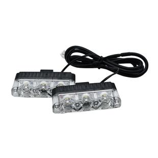 中网爆闪灯汽车改装饰led专治远光狗克星强光通用开道呼吸警示灯