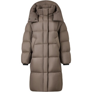 【95%绒】坦博尔奥莱正品清仓冬季中长款羽绒服女高充绒加厚保