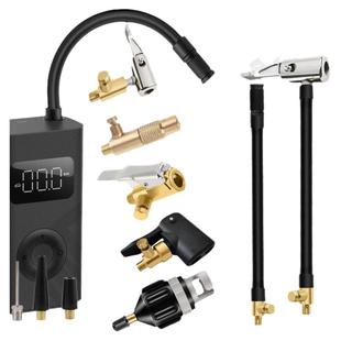 极路士充气泵配件通用充气宝转接头法嘴转换头汽车打气泵充气嘴