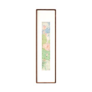何炯杰 新中式春夏秋冬四季条屏装饰画客厅茶室书房荷花花卉挂画